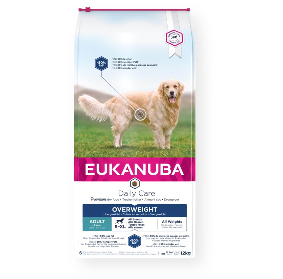 Hunde - Eukanuba Daily Care Overweight Adult All Breed 12kg - EH261200