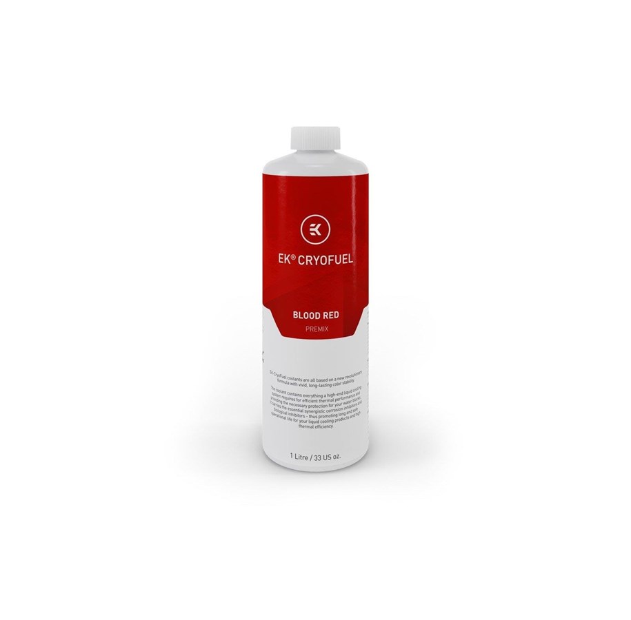 DIY Wasserkühlung - EK Water Blocks EK-CryoFuel Blood Red (Premix 1000mL) - 3831109813263