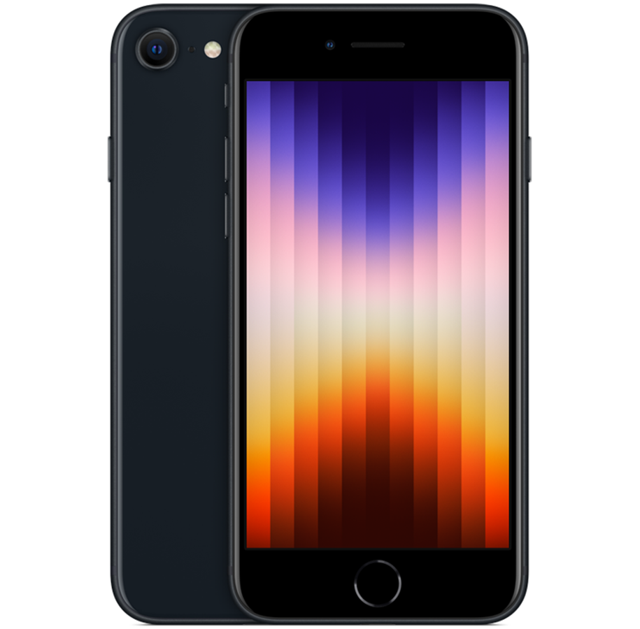 Handys & Smartphones - Apple iPhone SE (2022) 5G 64GB - Midnight - MMXF3QN/A
