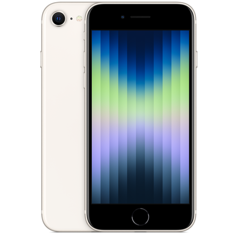 Handys & Smartphones - Apple iPhone SE (2022) 5G 128GB - Starlight - MMXK3QN/A