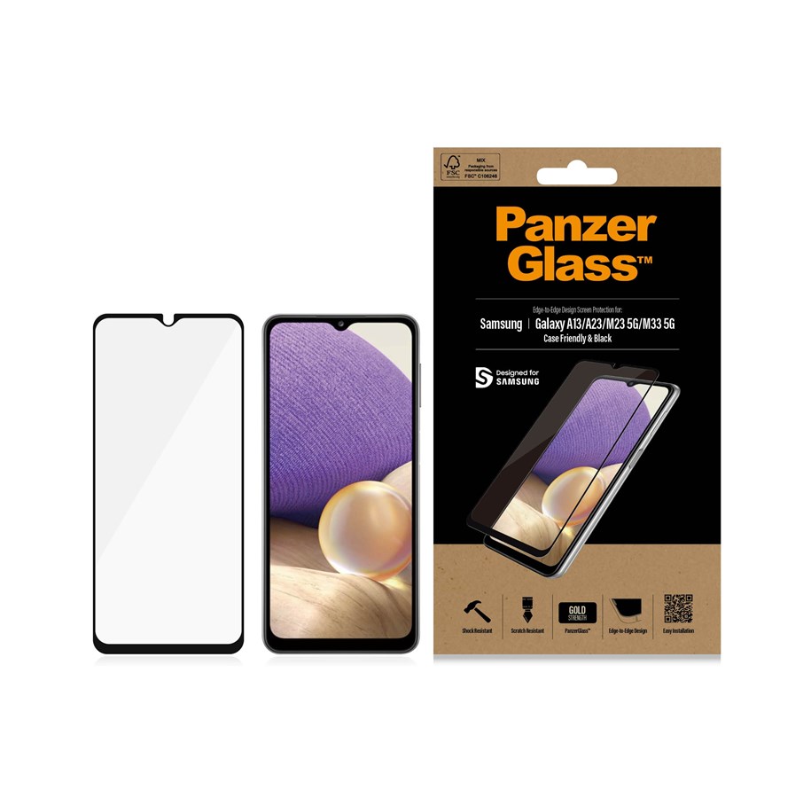 Handys - Schutzfolie - PanzerGlass Screen Protector Samsung Galaxy A13 | A23 | A23 5G | M13 | M23 5G | M33 5G - PANZER7306