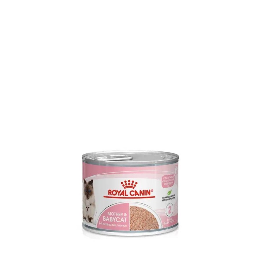Katzen - Royal Canin Mother & Babycat Ultra Soft Mousse 195g - 9003579311660