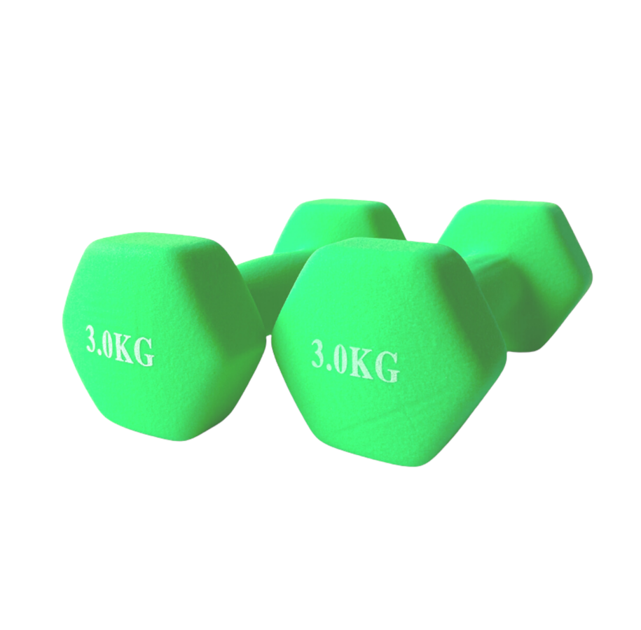 Sport & Fitness - ASG Neoprene Dumbbell Set 3 kg - ASG4005IONE SIZE