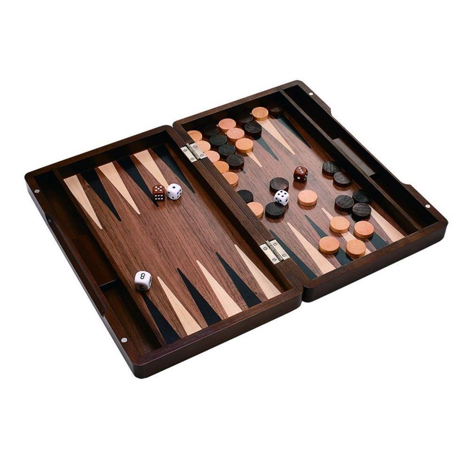 Brettspiele - Asmodee Backgammon Wood Small (12') - TWE104811