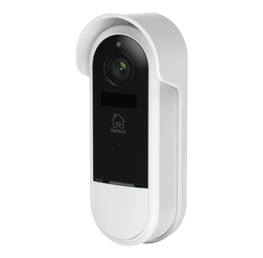Smart-Home - Deltaco SMART HOME WiFi Doorbell camera IP65 weather proof white/silver - SH-DB02