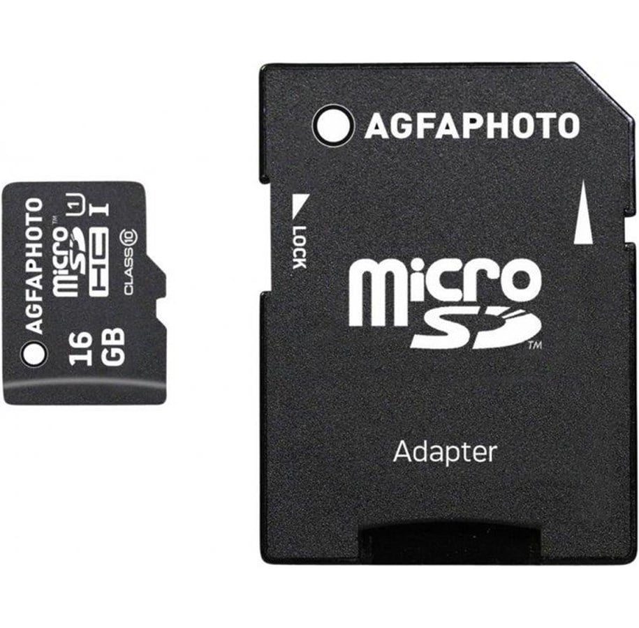 Speicherkarten - Agfa Photo - flash memory card - 16 GB - microSDHC UHS-I - 10580