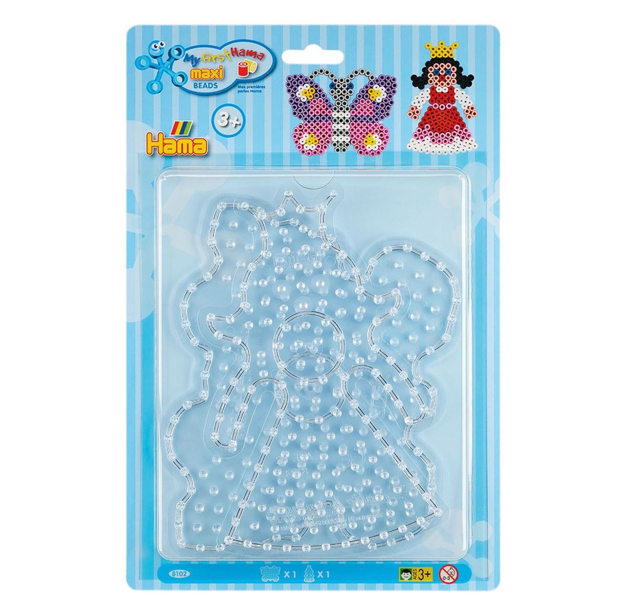 Kreativ-Spiele - Hama Iron on Bead Plates Maxi - Butterfly and Prin - 8102