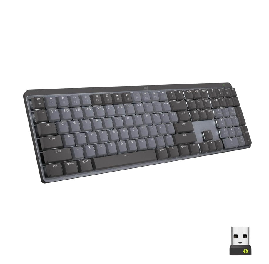Tastaturen - Logitech MX Mechanical Wireless Illuminated Performance Keyboard Graphite - Clicky - US - Tastatur - Englisch (US) - Schwarz - 920-010759