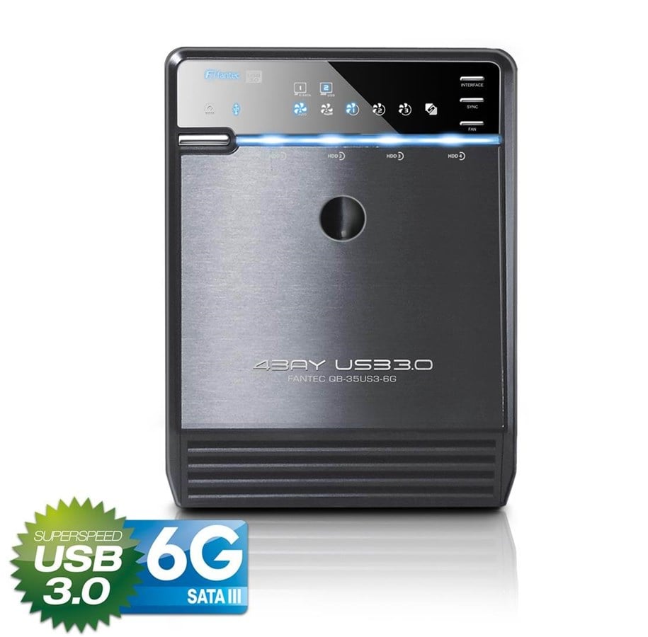 RAID Systeme - FANTEC QB-35US3-6G 4-Bay 3.5" Hard Drive eSATA & USB 3.2 Gen 1 Case - 1695