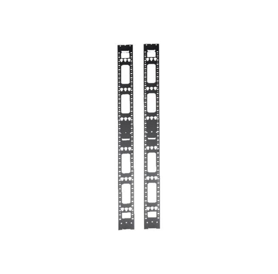 Rack-Gehäuse - Tripp Lite 42U Rack Enclosure Server Cabinet Vertical Cable Management Bars - rack cable management panel - SRVRTBAR