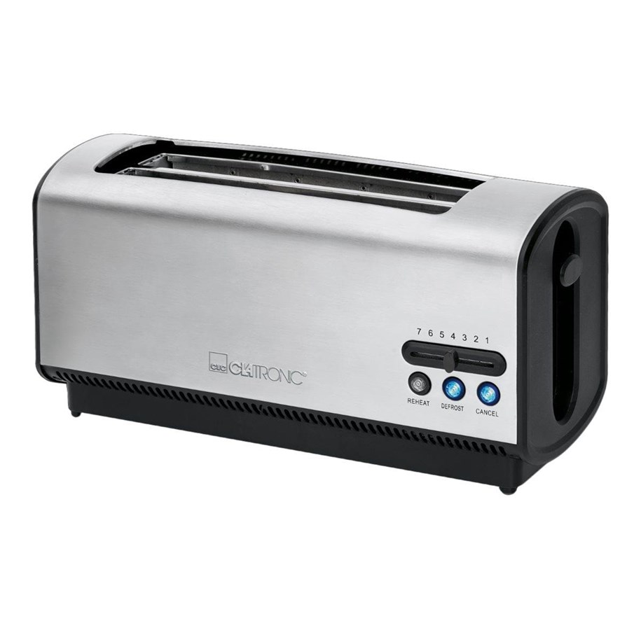 Toaster - Clatronic Toaster TA 3687 - toaster - stainless steel/black - 4006160638295