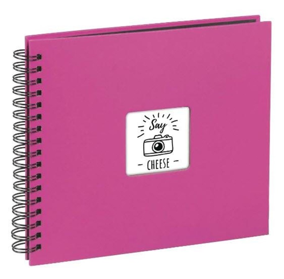 Fotoalbum & Archivierung - Hama "Fine Art" Spiral Album 36 x 32 cm 50 Black Pages pink - 10608