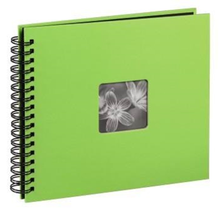 Fotoalbum & Archivierung - Hama "Fine Art" Spiral Album 36 x 32 cm 50 Black Pages kiwi - 10610