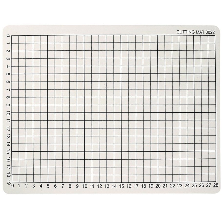 Kunst & Handwerk Ausstattung - Creativ Company Cutting Mat Rubber with Grid Lines 22x30cm - 11722