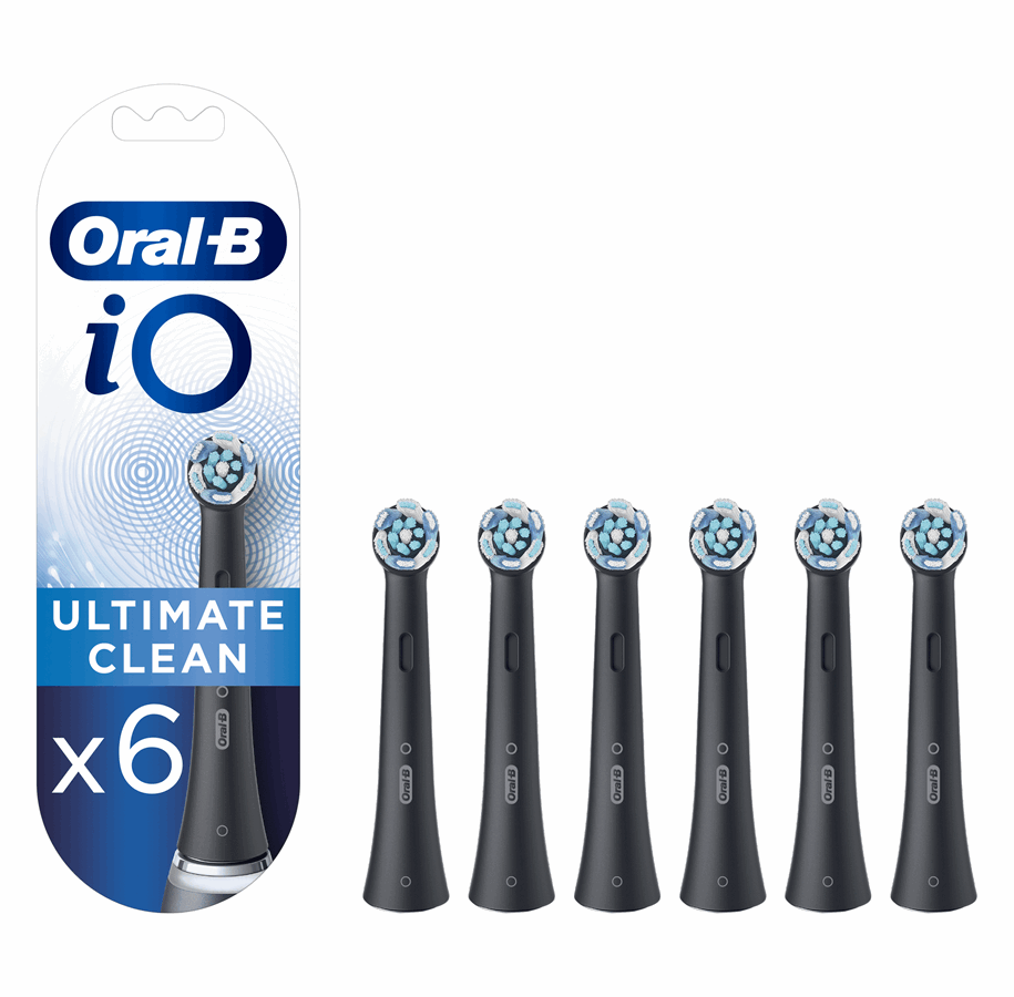 Elektrische Zahnbürsten - Oral-B Bürstenköpfe iO Ultimate Clean - Black - 6 pcs - 4210201417880
