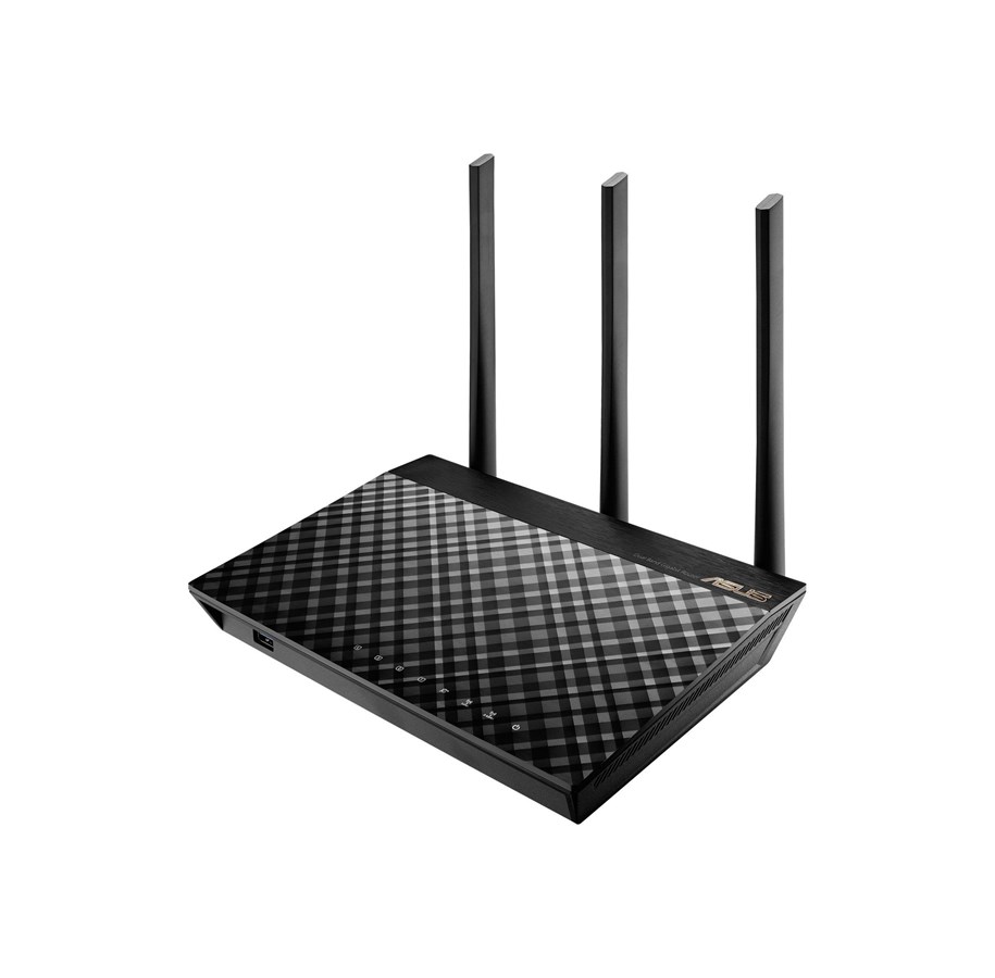 Wlan Router - ASUS RT-AC1900U -Wi-Fi 5 - Dual-band - 4-Port switch - Wireless router Wi-Fi 5 - 90IG04K0-BU9000