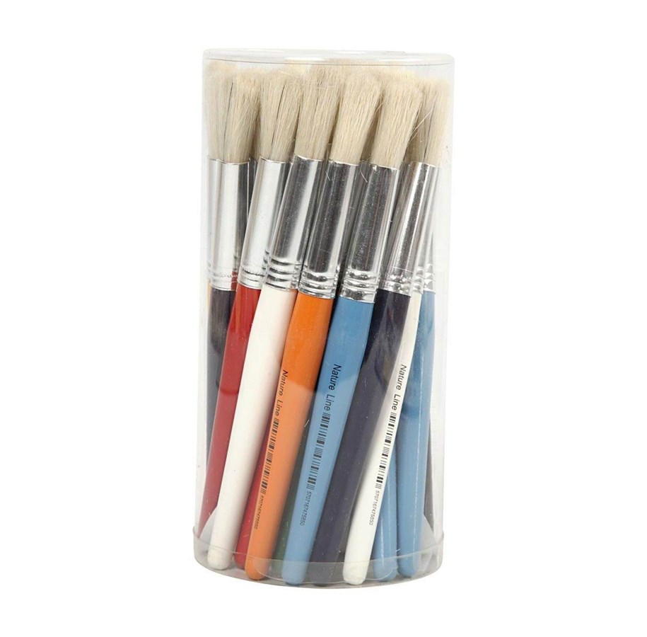 Hobby-Zubehör - Creativ Company Round small brushes 30pcs. - 10350