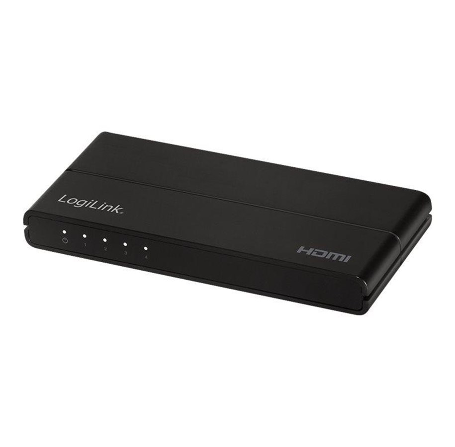 Video Audio Switcher - LogiLink HDMI splitter 1x4-Port 4K/60 Hz HDCP HDR CEC downscaler - HD0037