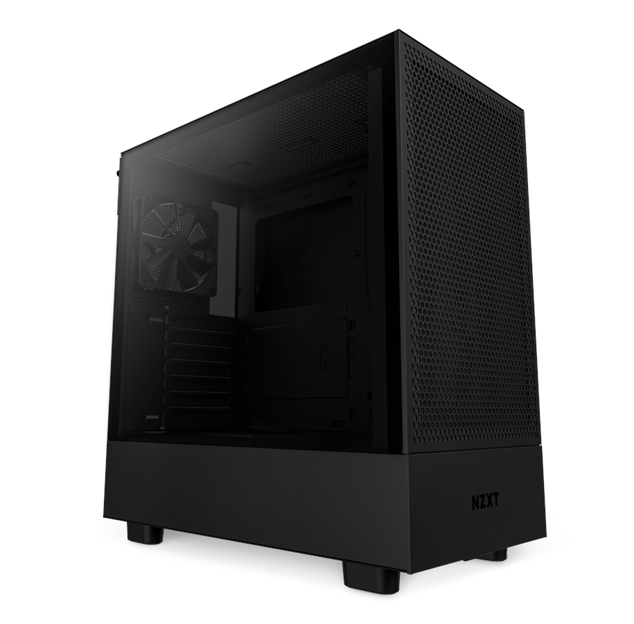 Gehäuse - NZXT H5 Flow Matte Black - Gehäuse - Miditower - Schwarz - CC-H51FB-01