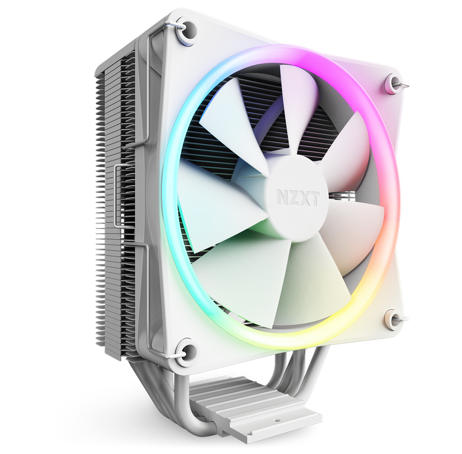 CPU Kühler - NZXT T120 RGB - White - CPU-Luftkühler - Max 28 dBA - RC-TR120-W1