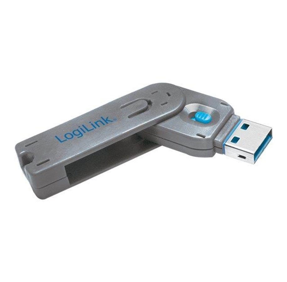 Systemzubehör - LogiLink USB-A port blocker (1x key and 1x lock) - AU0044