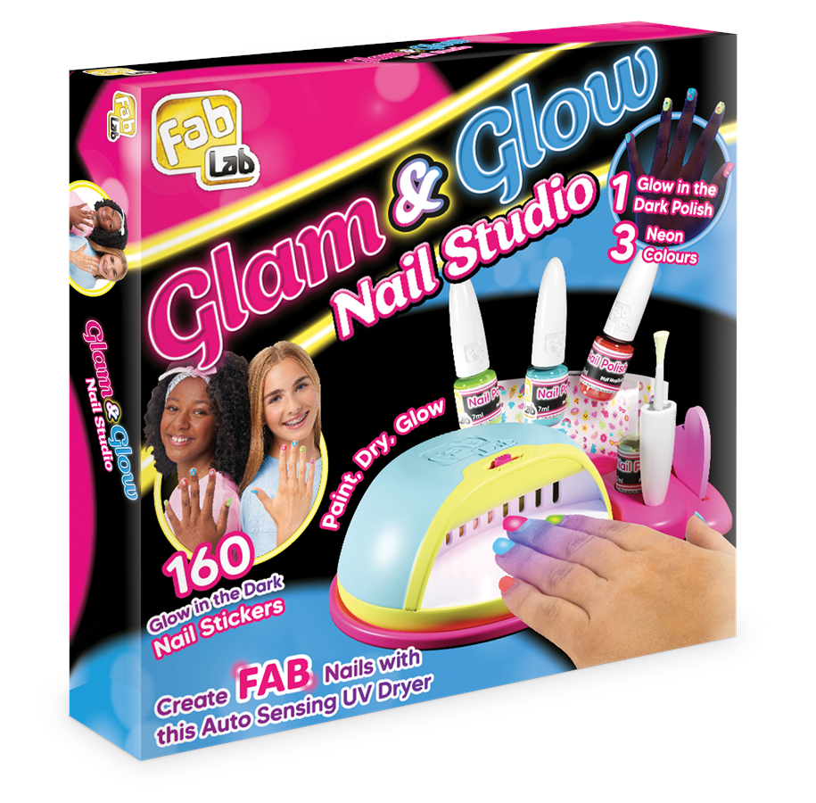 Spielsets - Fab Lab Glow In The Dark Nail Studio. - 30394