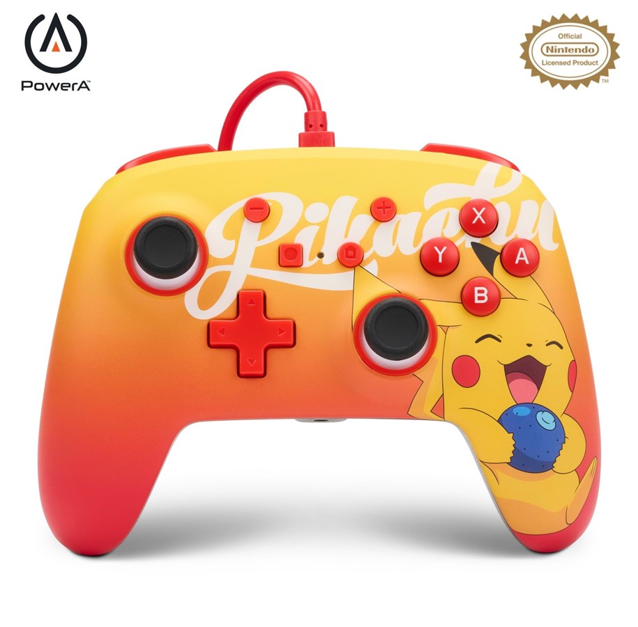 Gaming Zubehör - PowerA Enhanced Wired Controller for Nintendo Switch - Oran Berry Pikachu - Wired Controller - Nintendo Switch - 1522784-01