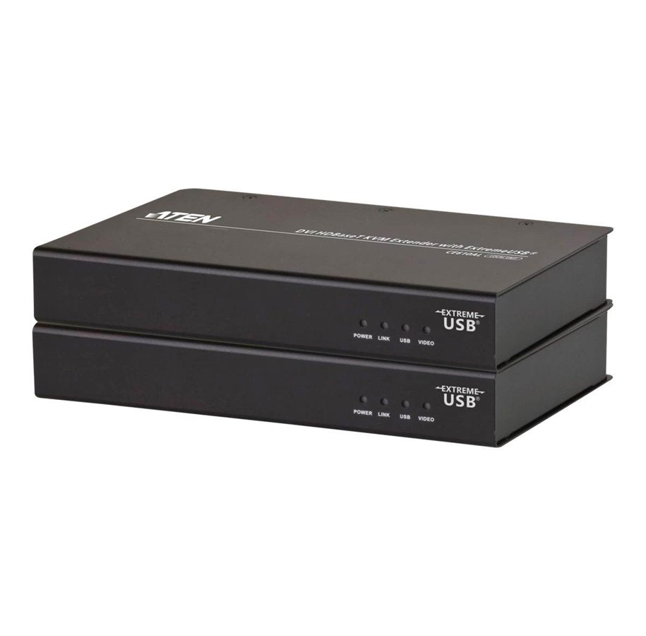 Repeater, boosters, bridges & Transceiver - ATEN CE610A DVI HDBaseT KVM Extender with ExtremeUSB - CE610A-AT-G