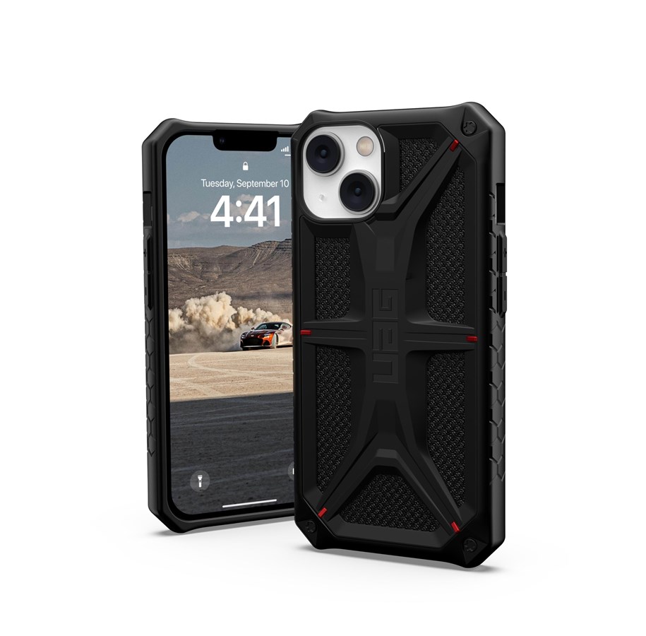 Handys - Cover & Cases - UAG Monarch - kevlar black - iPhone 14 - 114032113940