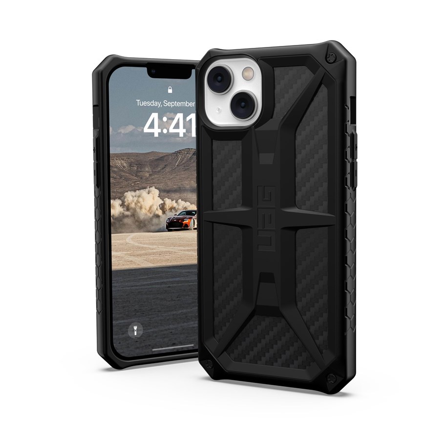 Handys - Cover & Cases - UAG Monarch - carbon fiber - iPhone 14 Plus - 114033114242