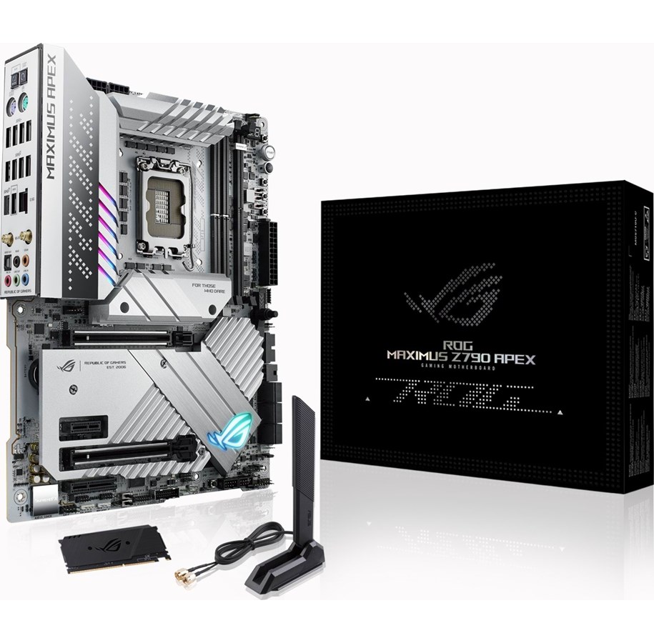 Mainboard - ASUS ROG MAXIMUS Z790 APEX Mainboard - Intel Z590 - Intel LGA1700 socket - DDR5 RAM - ATX *DEMO* - 90MB1CF0-M0EAY0