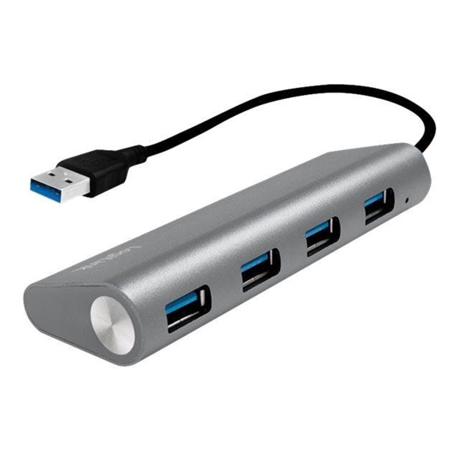 USB-Hubs - LogiLink USB 3.0 4-Port Hub USB-Hubs - USB 3.2 - 4 - Grau - UA0307