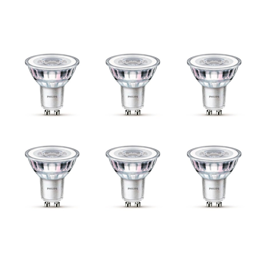 LED-Birnen - Philips LED-Lampe LEDClassic 4.6W/827 (50W) 6-pack GU10 - 929001215237