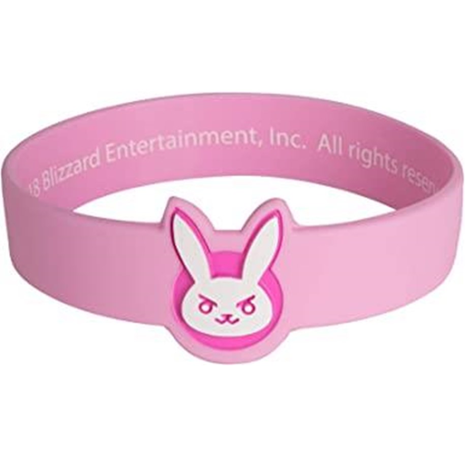 Merchandise - Jinx - Overwatch - D.Va Rubber Band Bracelet (Pink) - Armband - 0889343089763