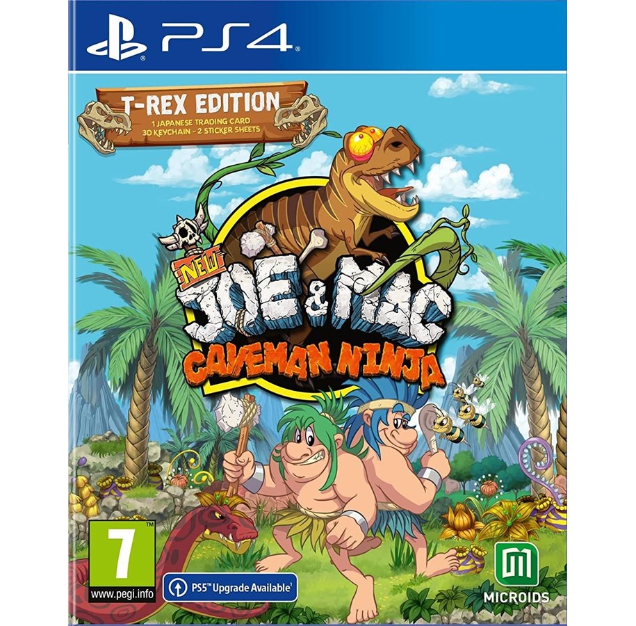 Spiele - New Joe & Mac: Caveman Ninja - T-Rex Edition - Sony PlayStation 4 - Platformer - PEGI 7 - 3701529501098