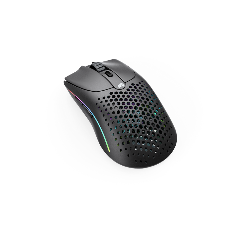 Maus - Glorious Model O Wireless 2 - Matte Black - Gaming Maus (Schwarz mit RGB) - GLO-MS-OWV2-MB