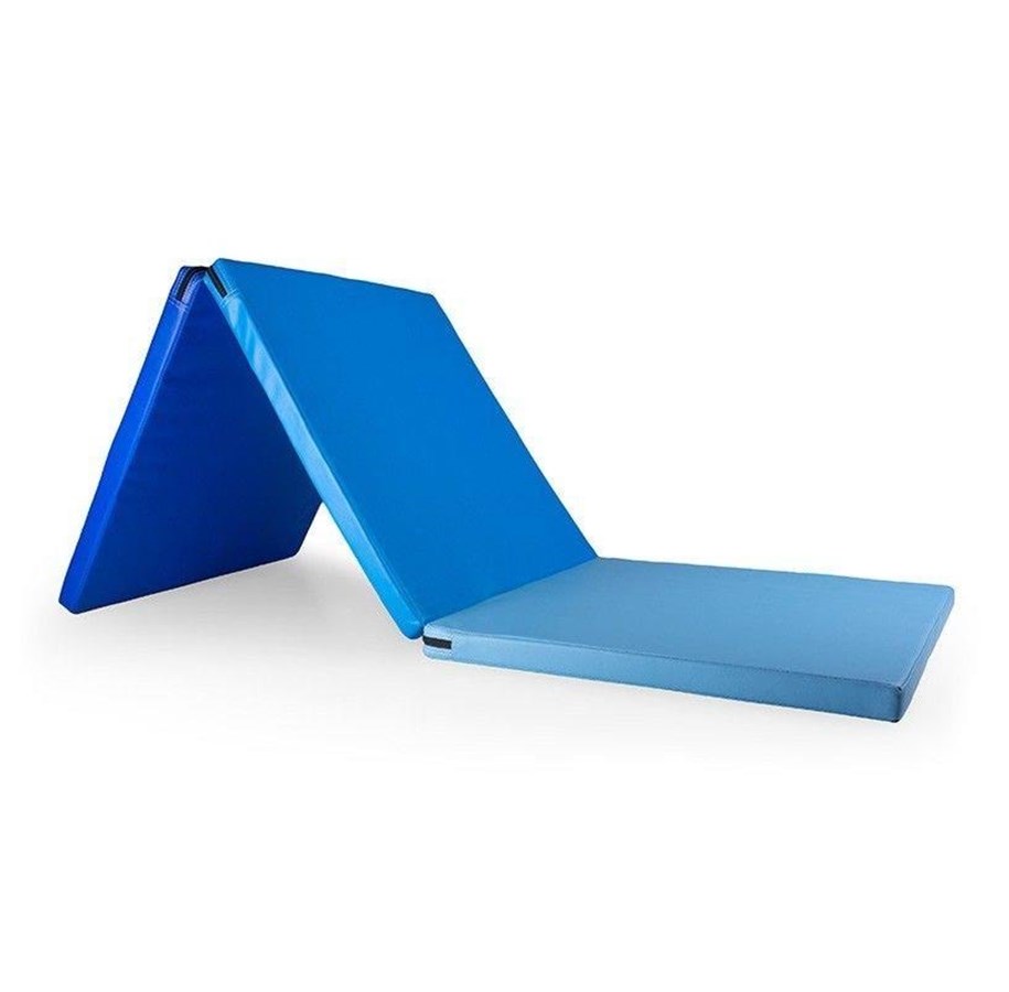 Sport & Fitness - Gymstick Foldable Gym Mat 180 x 60 x 4cm Blue - 61208-BLU