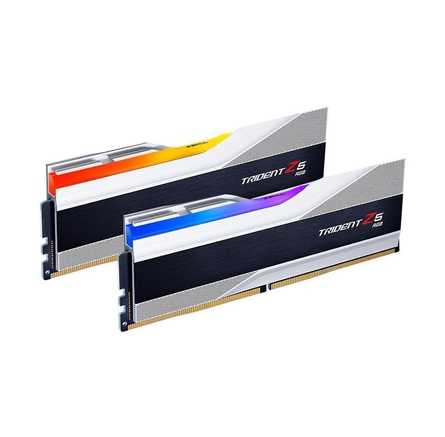 RAM - G.Skill Trident Z5 RGB DDR5-8000 - 32GB - CL38 - Dual Channel (2 pcs) - Intel XMP - Silber mit RGB - F5-8000J3848H16GX2-TZ5RS