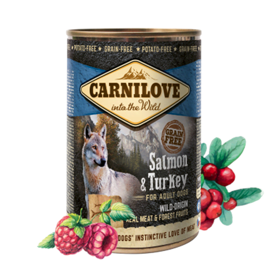 Hunde - Carnilove Salmon & Turkey for Adult Dogs 400g - CH070040