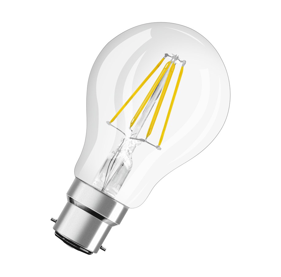 LED-Birnen - Osram LED-Lampe Standard Filament 6.5W/840 (60W) Clear B22d - 4058075592674