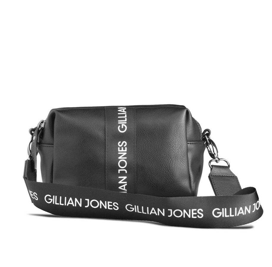 Sonstige Körperpflege - Gillian Jones Natascha makeup purse in black PU leather - 10455-09