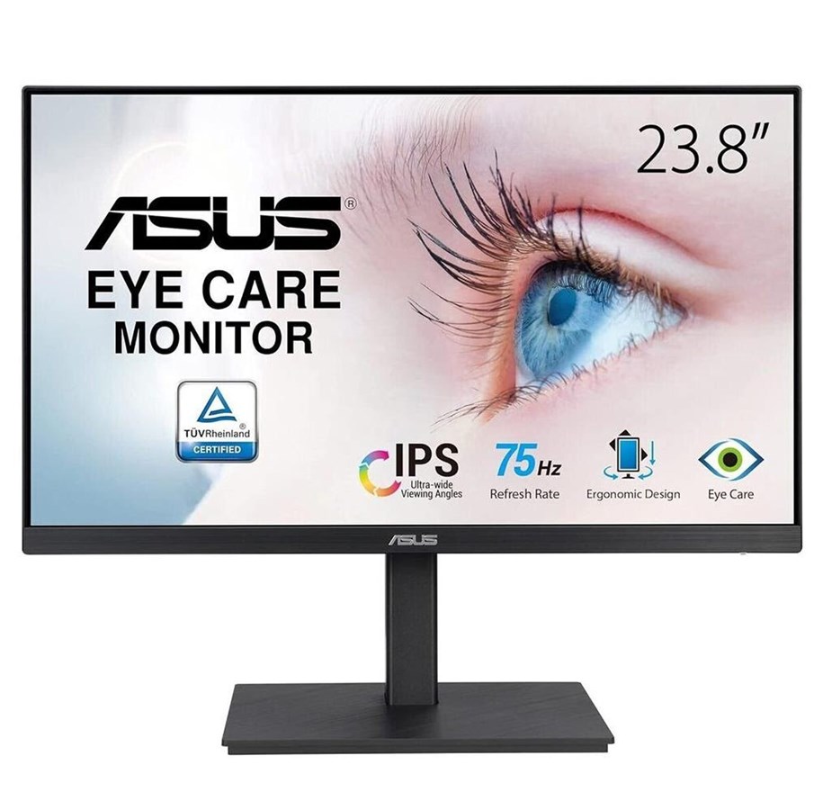 Monitor - 24" ASUS VA24EQSB - 1920x1080 (FHD) - 75Hz - IPS - 90LM056F-B01170