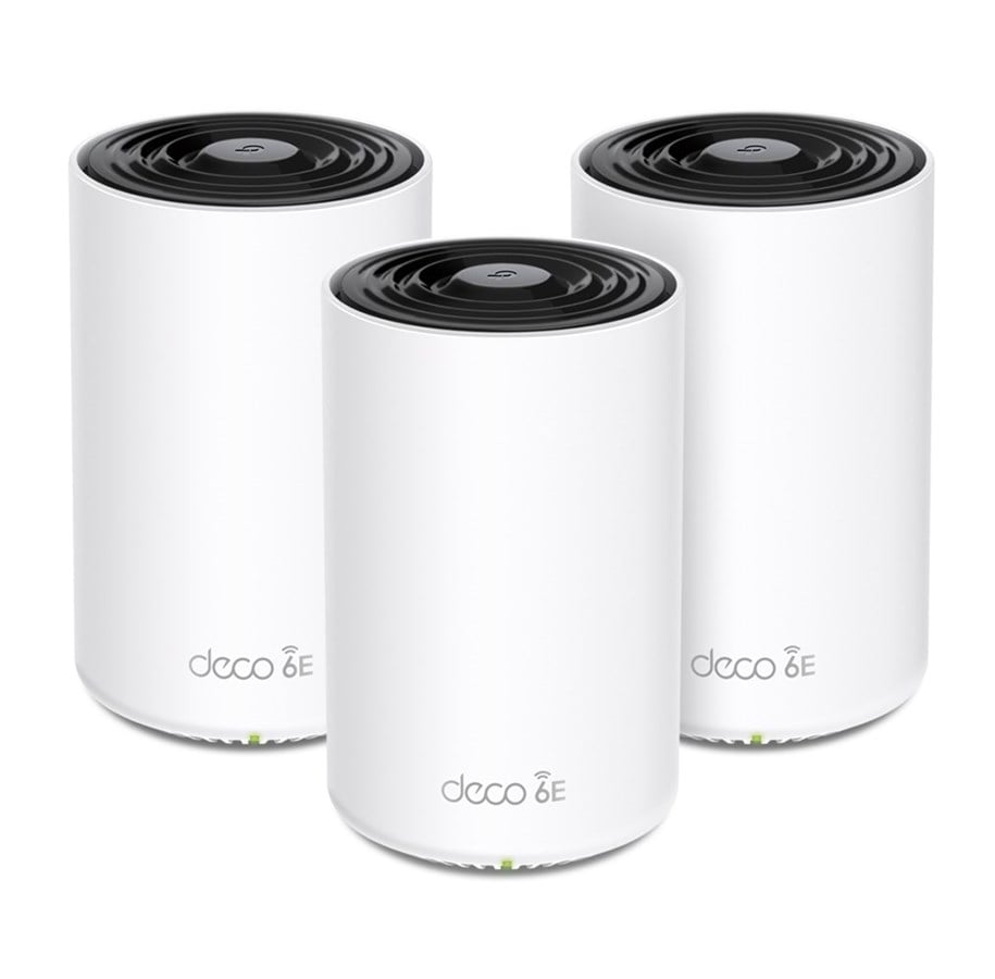 Wlan Router - TP-Link Deco XE75 Pro AXE5400 Tri-Band Mesh WiFi 6E System (3-Pack) - Mesh router 802.11a/b/g/n/ac/ax (Wi-Fi 6E) - DECO XE75 PRO(3-PACK)
