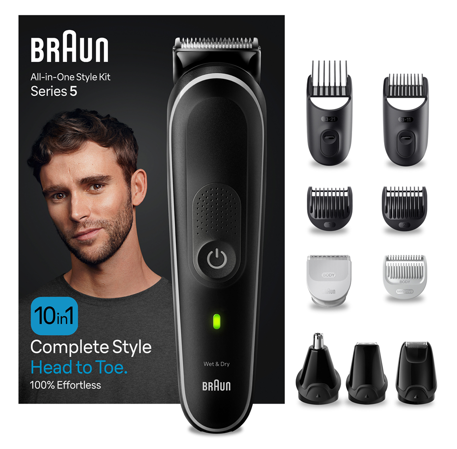 Haarschneidegeräte - Braun Body trimmer Styler MGK5440 Black/Grey - 4210201447153