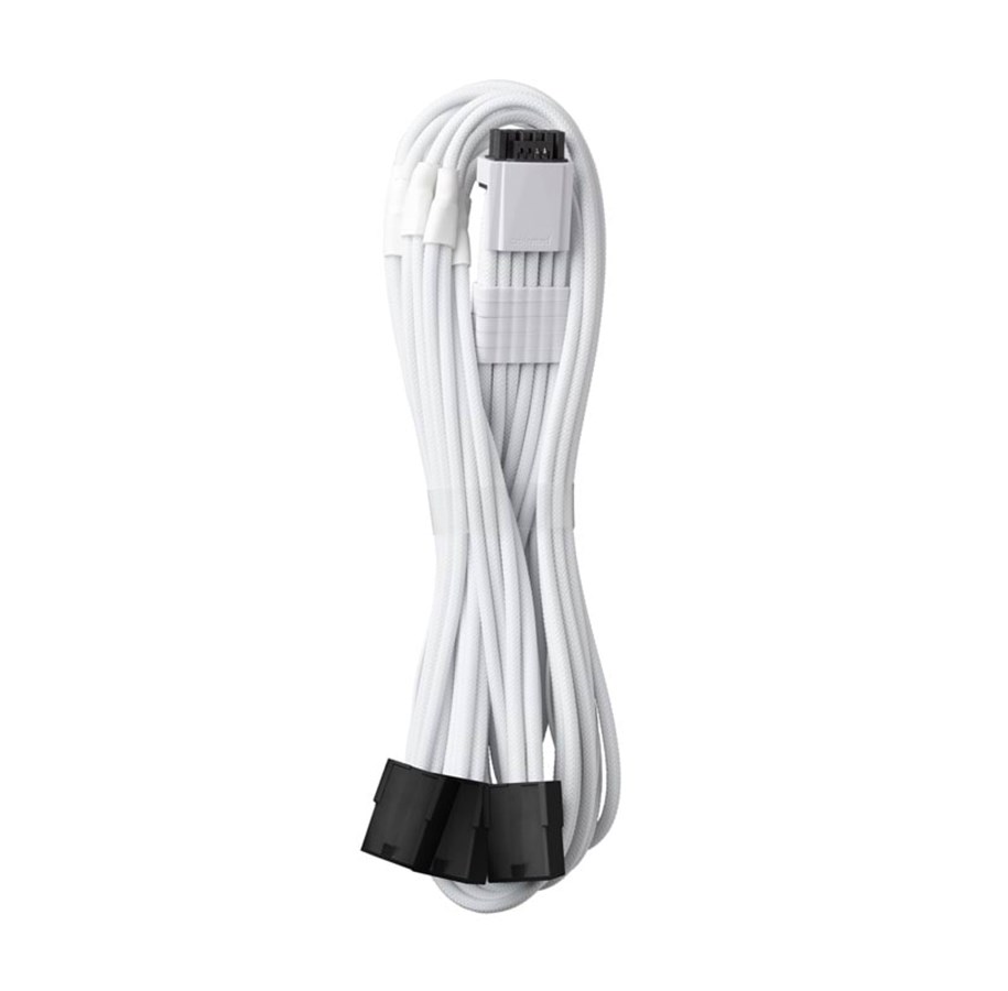 Stromkabel (Intern) - CableMod Pro ModMesh 12VHPWR to 3x PCI-e Cable - 45cm white - CM-PCAB-16P3-N45KW-5PW-R