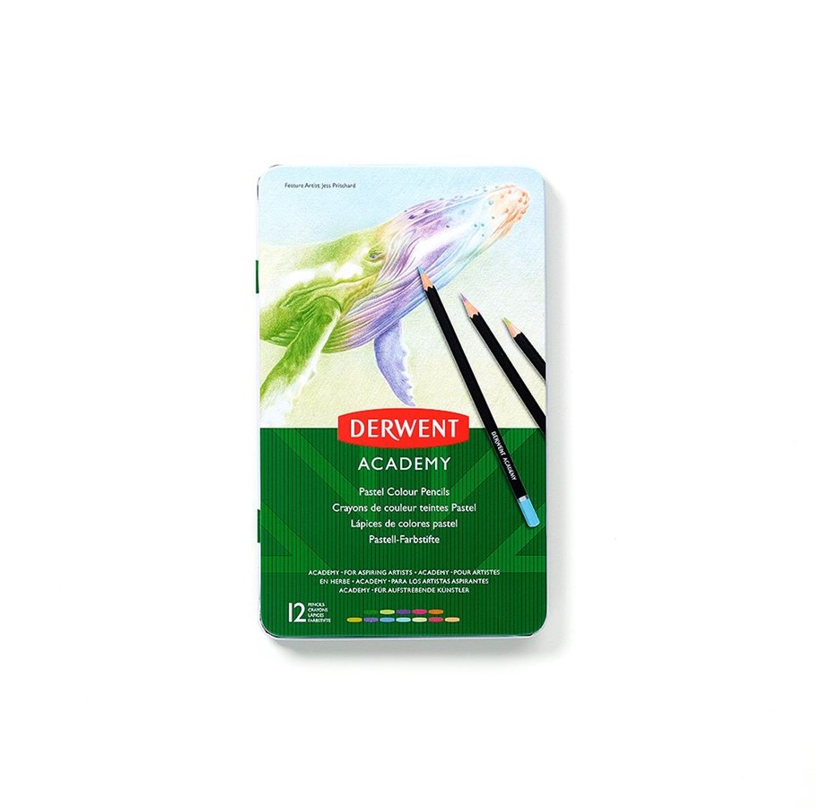 Utensilien zum Schreiben und Zeichnen - Derwent Pastel Colour Pencils 12 Tin - 2306022