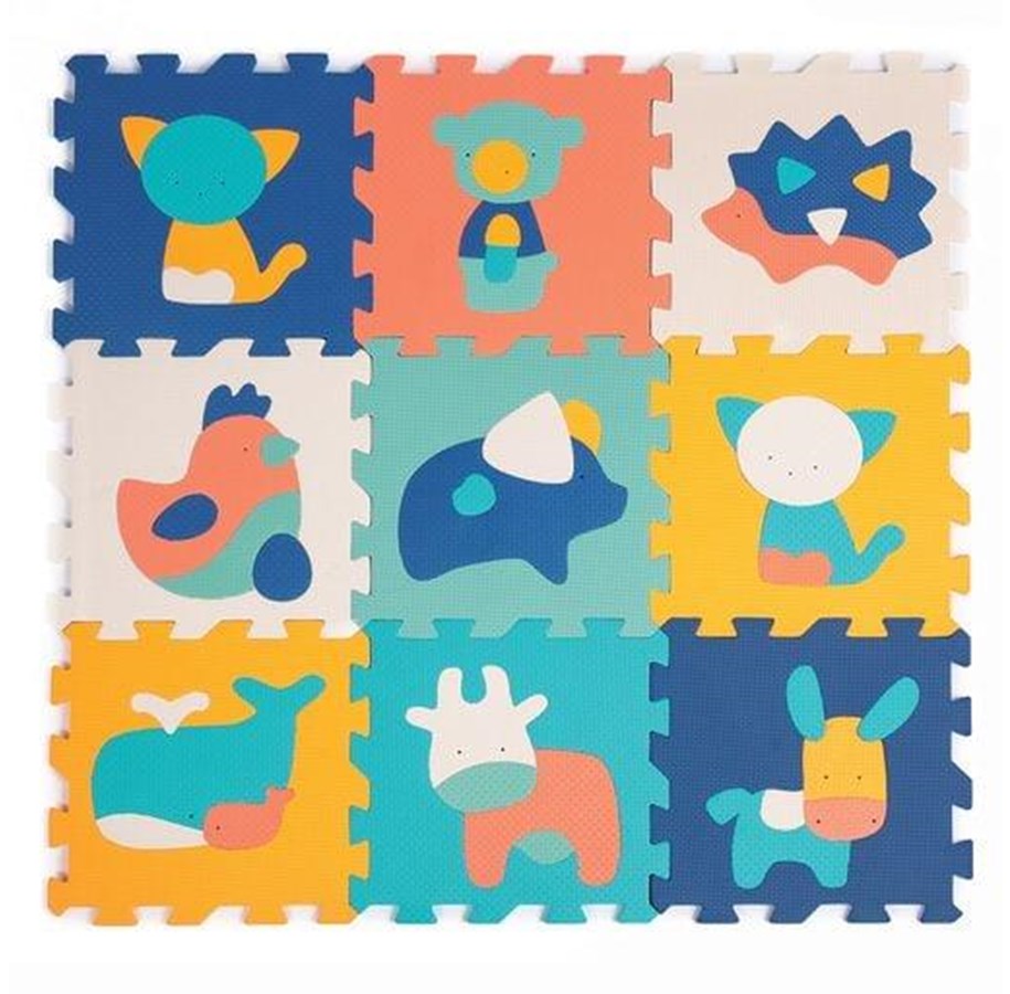 Kinderzimmer - LUDI Play mat with animals (9 pcs) - LU10023