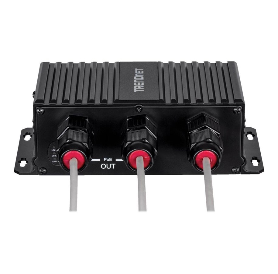 Repeater, boosters, bridges & Transceiver - TRENDnet TI-EU120 - network/power extender - 10Mb LAN 100Mb LAN GigE - TI-EU120