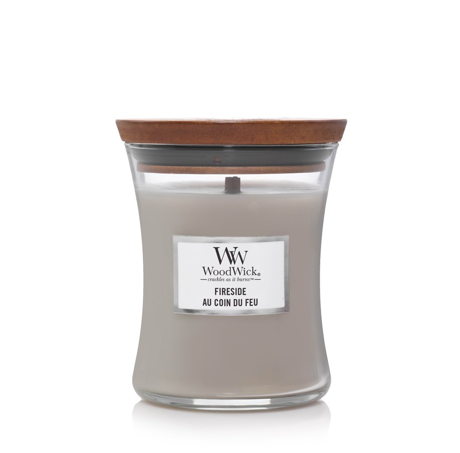 Einrichtung - WoodWick Scented candle with wooden lid - Fireside - 92106E