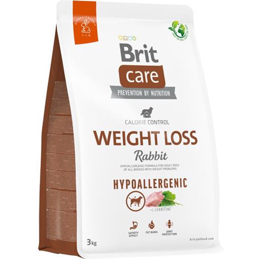 Hunde - Brit Care Dog Hypoallergenic Weight Loss Rabbit 3 kg - BH3540300